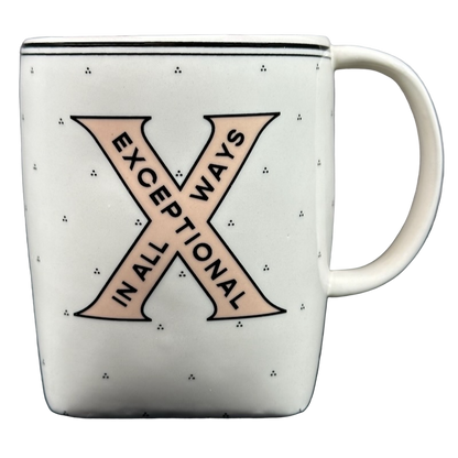 Drop Cap Letter "X" Exceptional In All Ways Monogram Initial Mug Anthropologie