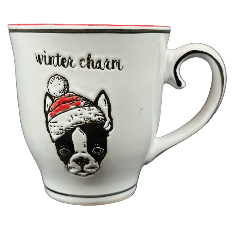 Winter Charm Boston Terrier Christmas Mug Spectrum Designz