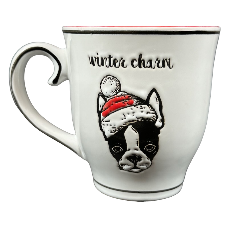 Winter Charm Boston Terrier Christmas Mug Spectrum Designz