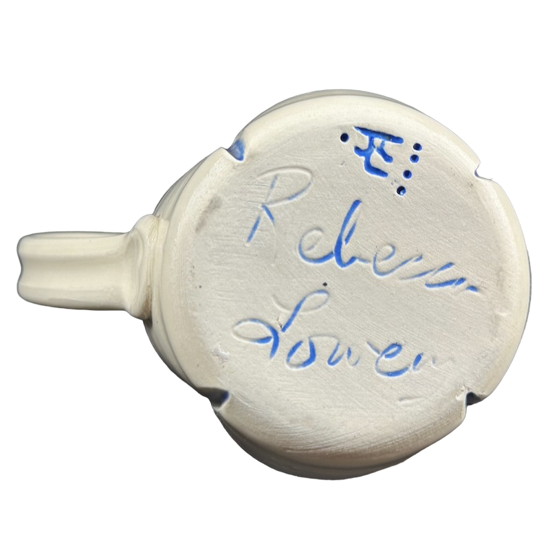 Rebecca Lowery Embossed Button Pottery Mug