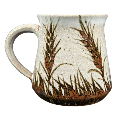 Wheat Signed Pottery Mug