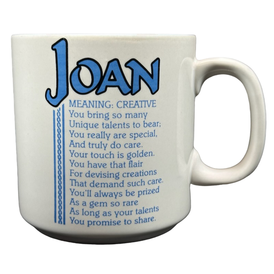 JOAN Poetry Name Light Blue Interior Mug Papel