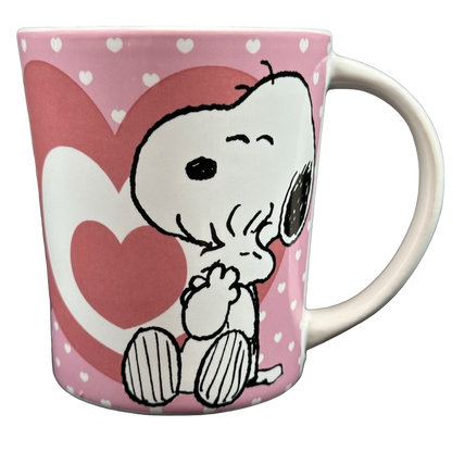 Snoopy Hugging Woodstock Hearts Mug Gibson