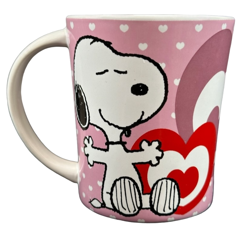 Snoopy Hugging Woodstock Hearts Mug Gibson