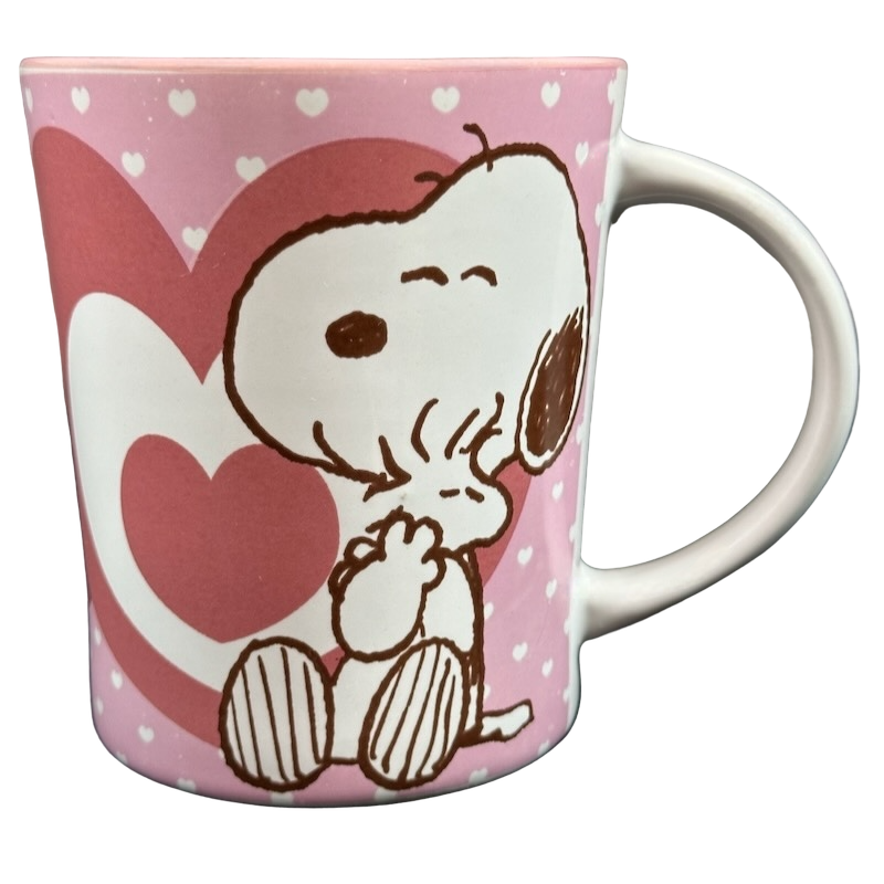 Snoopy Hugging Woodstock Hearts Mug Gibson