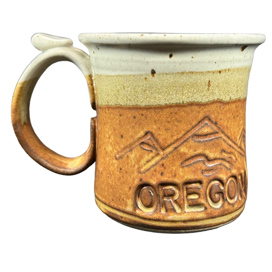 Oregon Etched Pottery Mug Stearns
