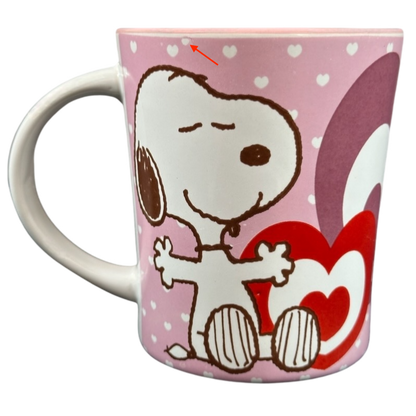 Snoopy Hugging Woodstock Hearts Mug Gibson