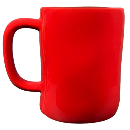 Rae Dunn Artisan Collection BELIEVE Red Mug Red Inside Magenta