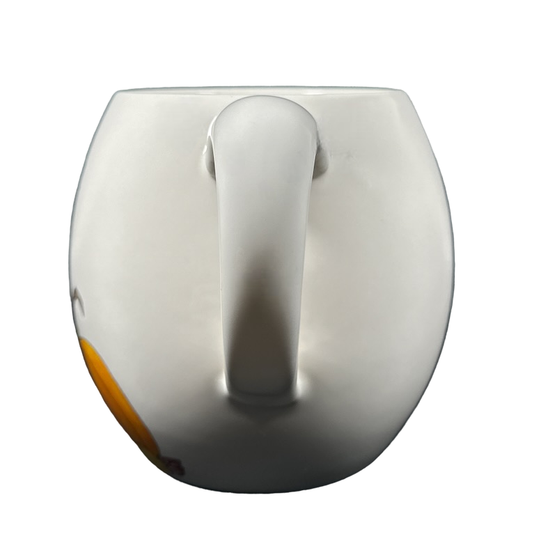 Rae Dunn Artisan Collection Grateful Cornucopia Mug Cream Inside Magenta