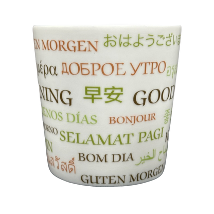 Good Morning Multiple Languages 16oz Mug 2006 Starbucks