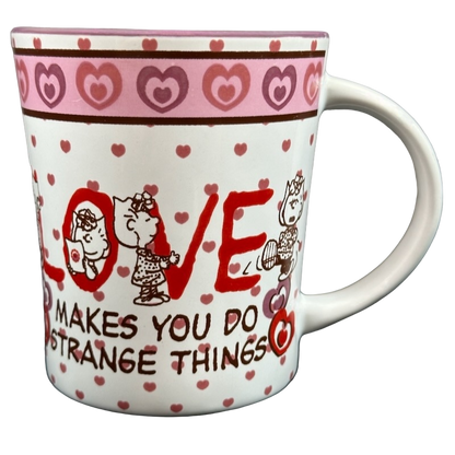 Sally Peanuts Love Makes You Do Strange Things Hearts Mug Gibson