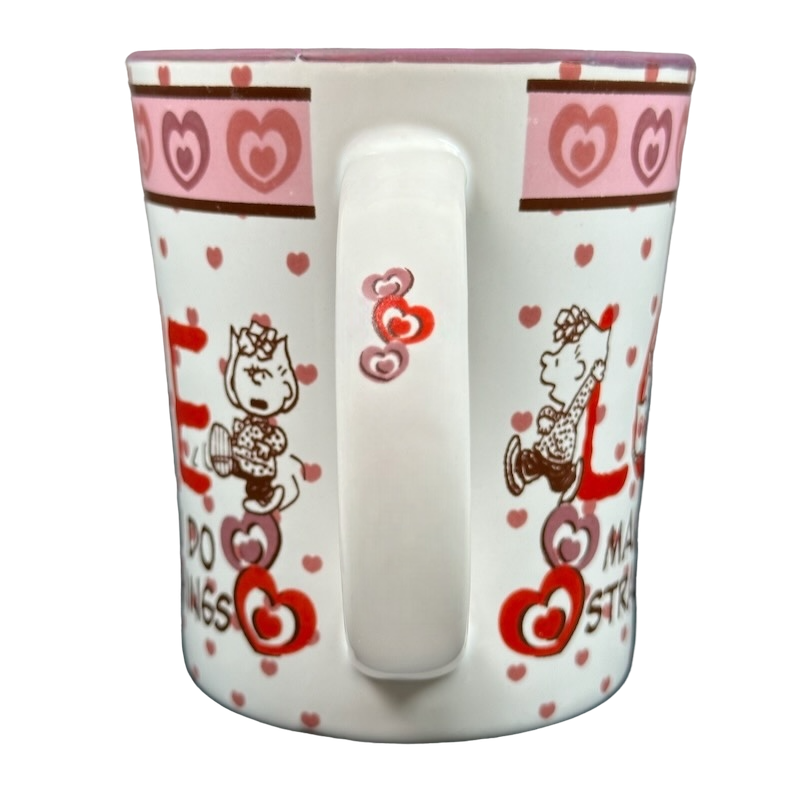 Sally Love Makes You Do Strange Things Hearts Mug Gibson