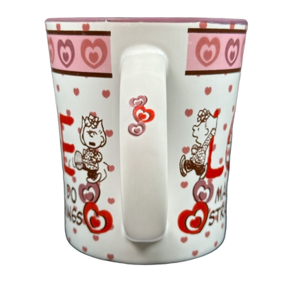 Sally Peanuts Love Makes You Do Strange Things Hearts Mug Gibson