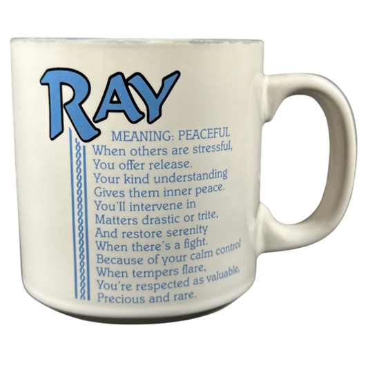 RAY Poetry Name Gray Interior Mug Papel