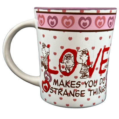 Sally Love Makes You Do Strange Things Hearts Mug Gibson