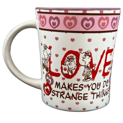 Sally Peanuts Love Makes You Do Strange Things Hearts Mug Gibson