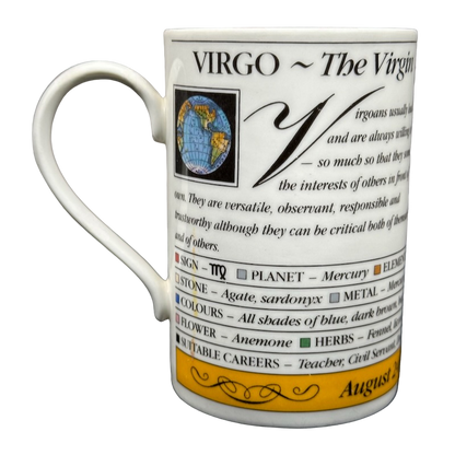 Virgo The Virgin Zodiac Mug Dunoon