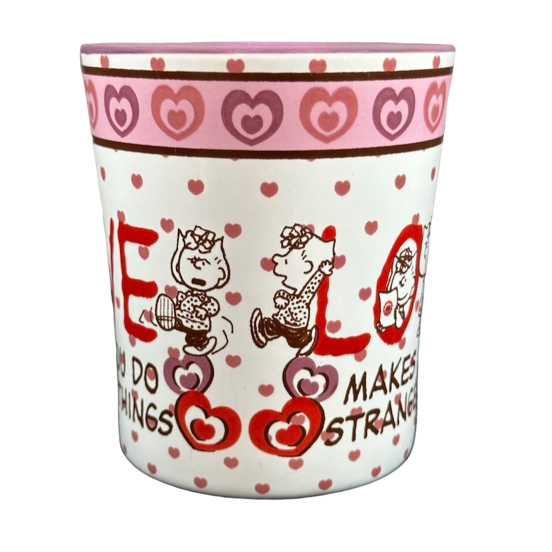 Sally Love Makes You Do Strange Things Hearts Mug Gibson