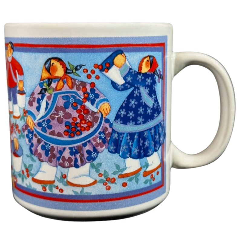 Inuit People Picking Berries Barbara Lavallee Mug Arctic Circle Enterprises