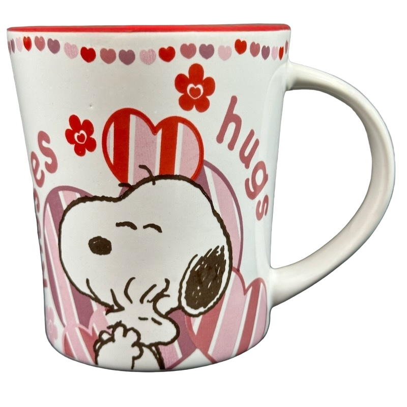 Snoopy Hugging Woodstock Kisses And Hugs Mug Gibson