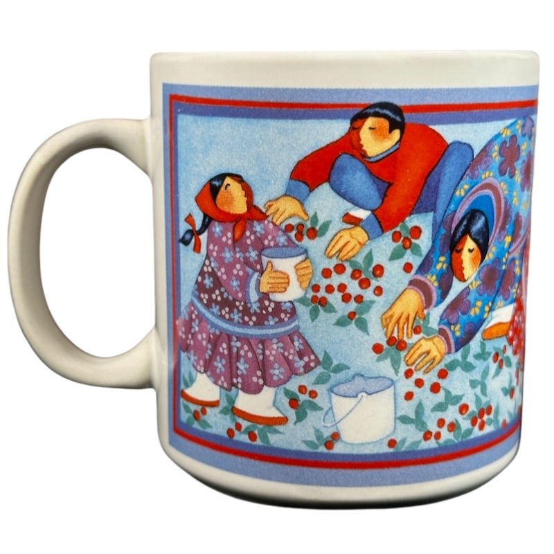 Inuit People Picking Berries Barbara Lavallee Mug Arctic Circle Enterprises