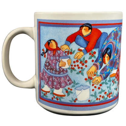 Inuit People Picking Berries Barbara Lavallee Mug Arctic Circle Enterprises