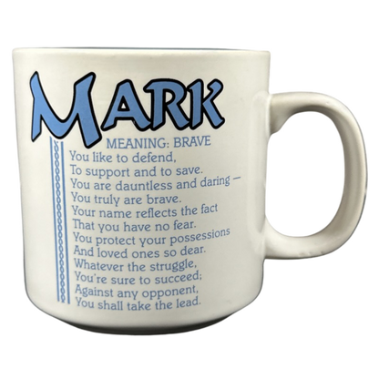 MARK Poetry Name Blue Interior Mug Papel