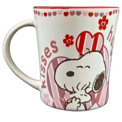 Snoopy Hugging Woodstock Kisses And Hugs Mug Gibson