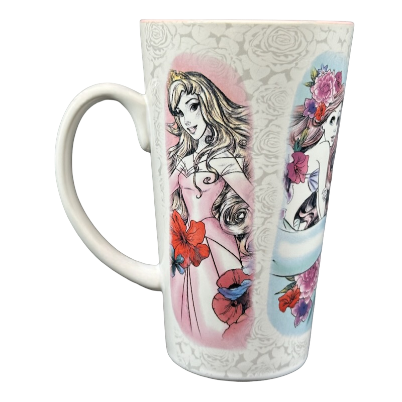 Cinderella Belle Ariel Aurora Princesses Tall Mug Disney