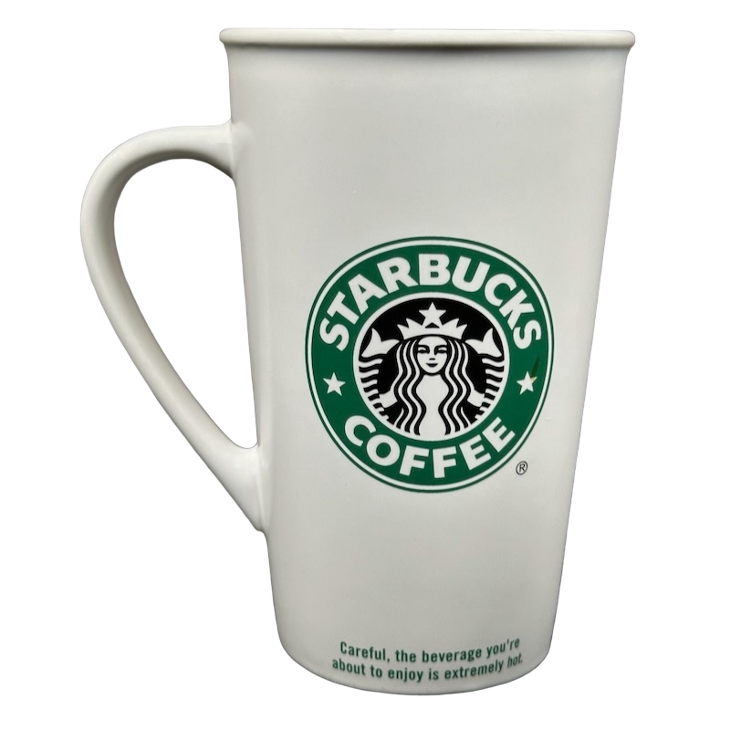 Grande Siren With Rolled Rim Tall White 16oz Mug 2005 Starbucks