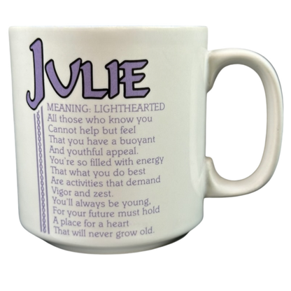 JULIE Poetry Name Lavender Interior Mug Papel