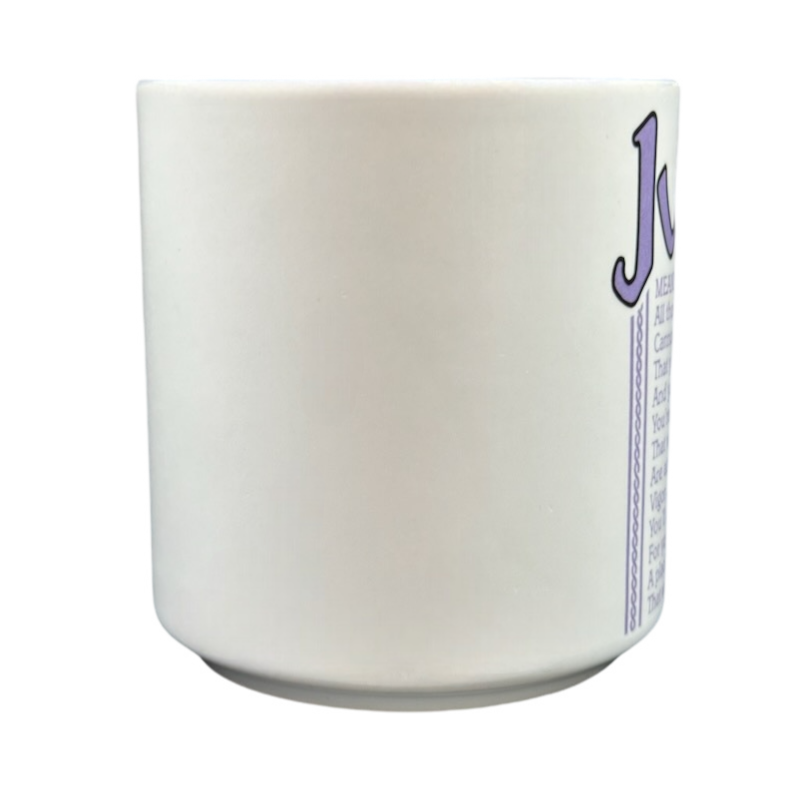 JULIE Poetry Name Lavender Interior Mug Papel