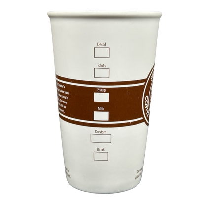 Siren First Logo Coffee Tea Spices Checklist Rolled Rim Tall 16oz Mug 2008 Starbucks