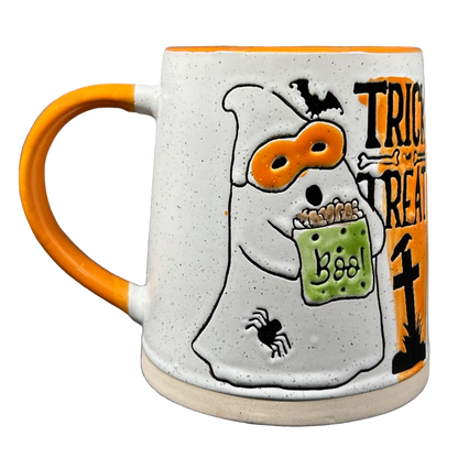 Trick Treat Boo Ghost Halloween Mug Spectrum Designz