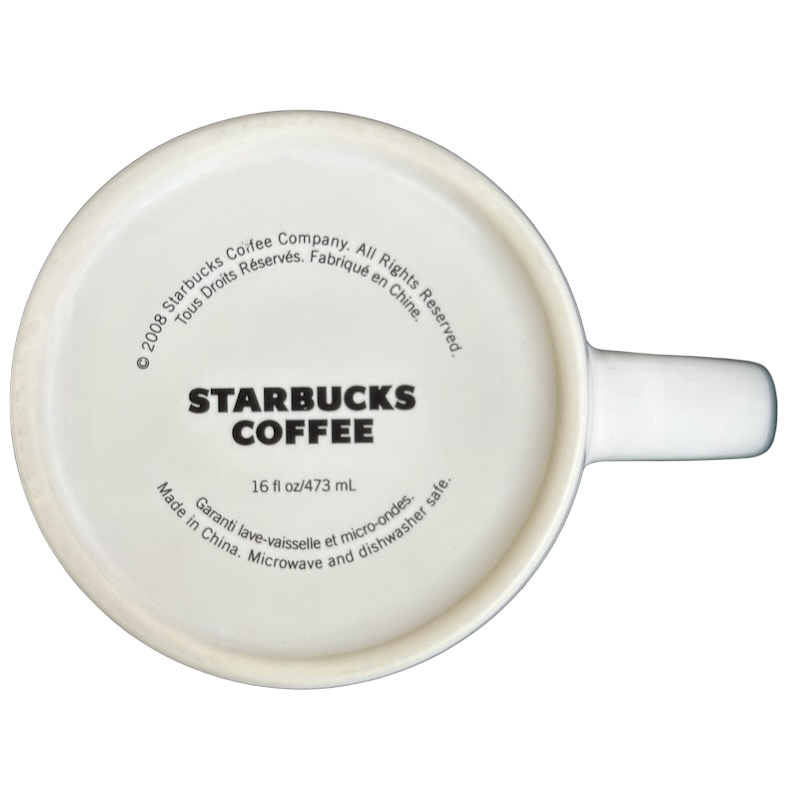 Siren First Logo Coffee Tea Spices Checklist Rolled Rim Tall 16oz Mug 2008 Starbucks