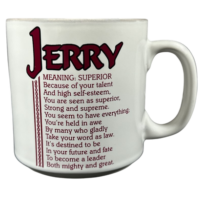 JERRY Poetry Name Taupe Interior Mug Papel