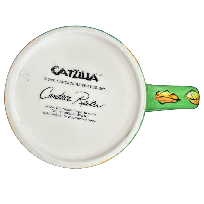 Catzilla Candace Reiter Designs Cats Holding Pumpkins Mug Henriksen Imports