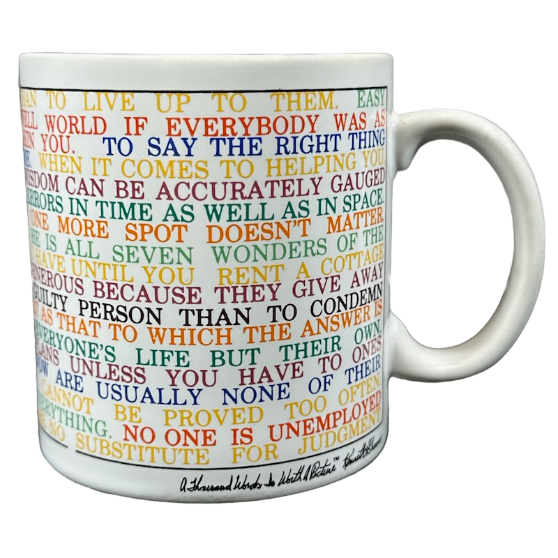 A Thousand Words Is Worth A Picture Kenneth Grooms Mug The Toscany Col ...