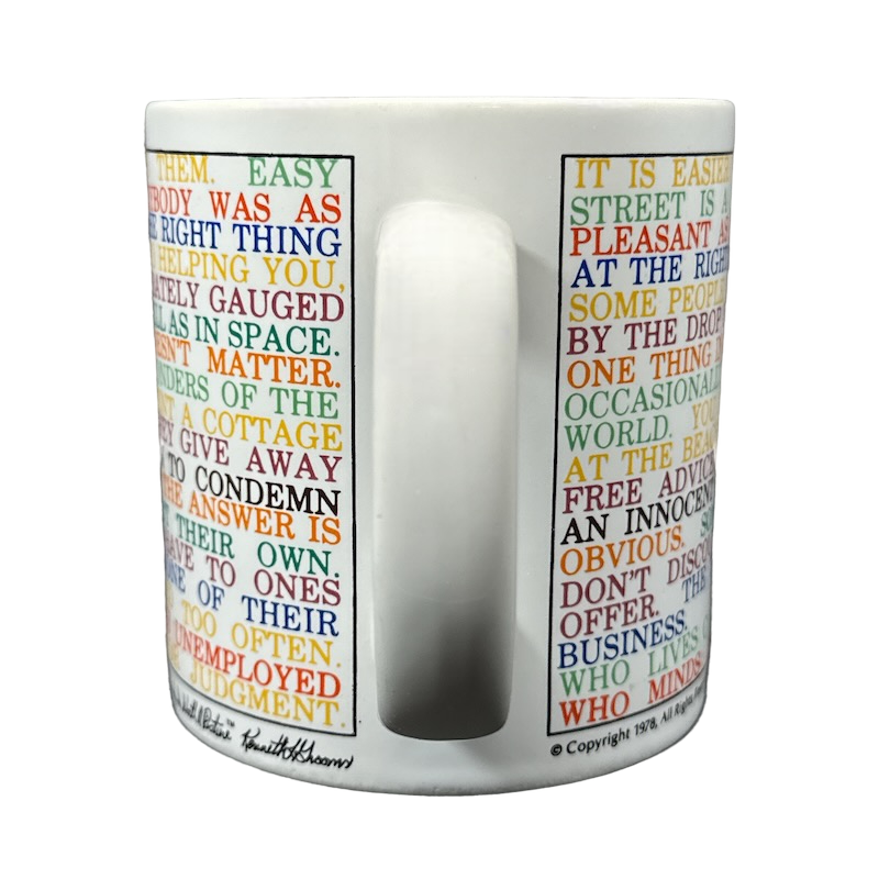 A Thousand Words Is Worth A Picture Kenneth Grooms Mug The Toscany Collection