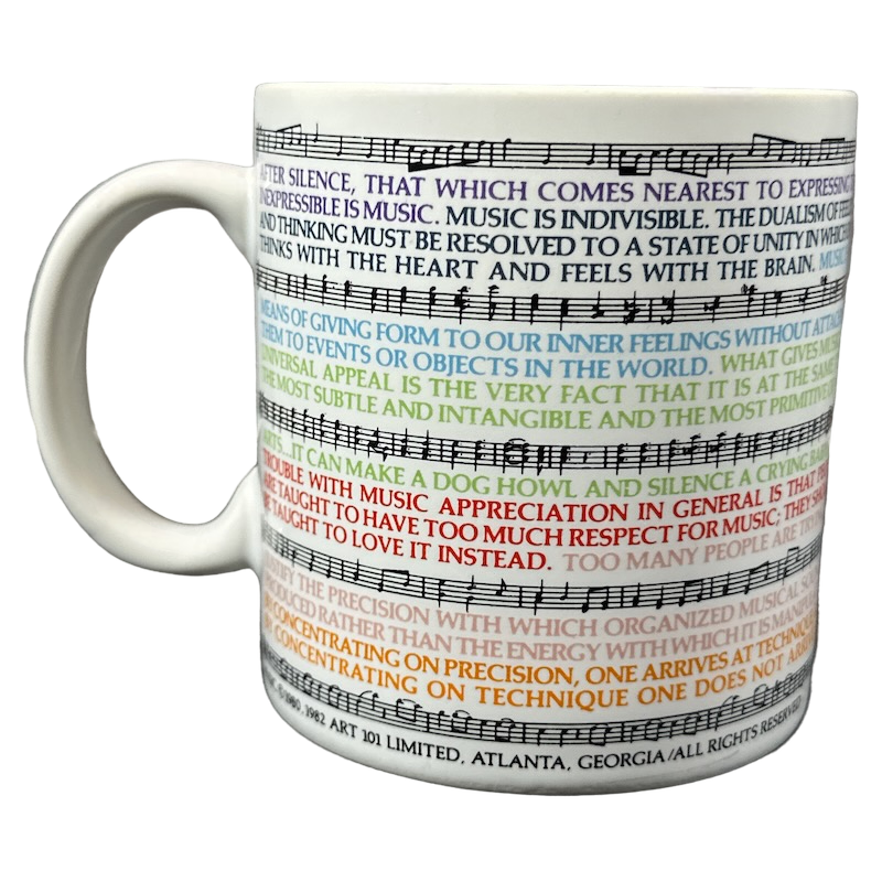 Music Quotes Kenneth Grooms Mug The Toscany Collection