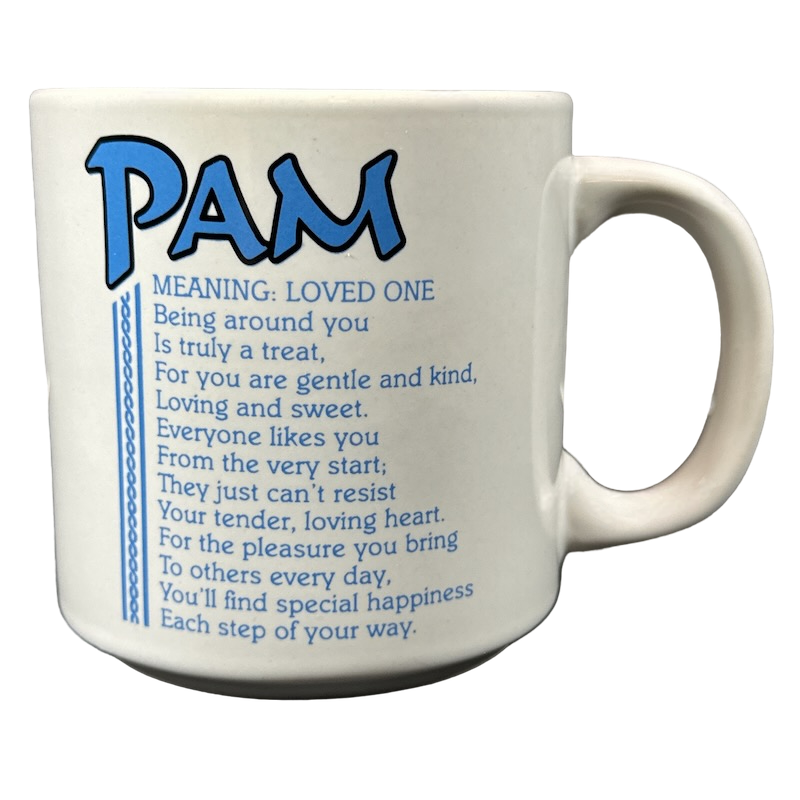 PAM Poetry Name Blue Interior Mug Papel