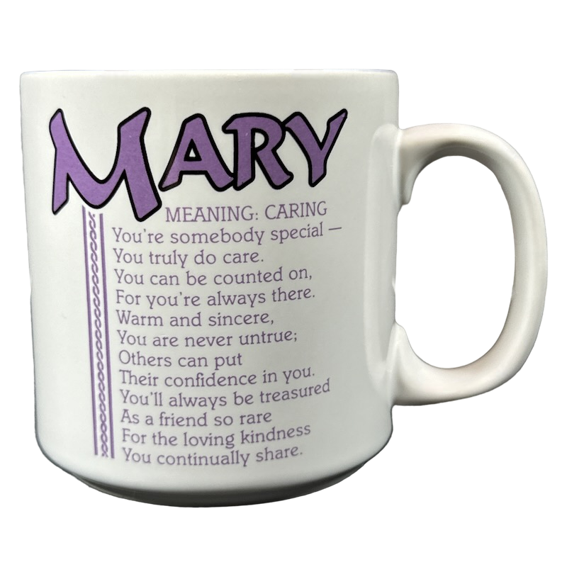 MARY Poetry Name Lavender Interior Mug Papel