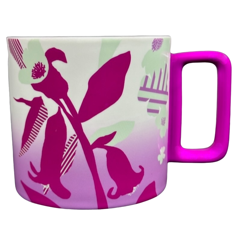 Purple Pink Fuchsia Floral 12oz Mug 2022 Starbucks