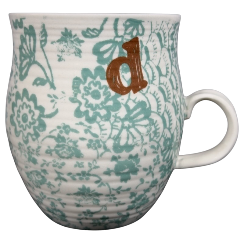 Homegrown Letter "d" Monogram Initial Mug Anthropologie