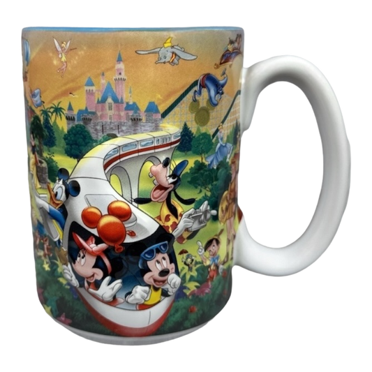 Disneyland Resort Dad Monorail Characters Embossed Mug Disney