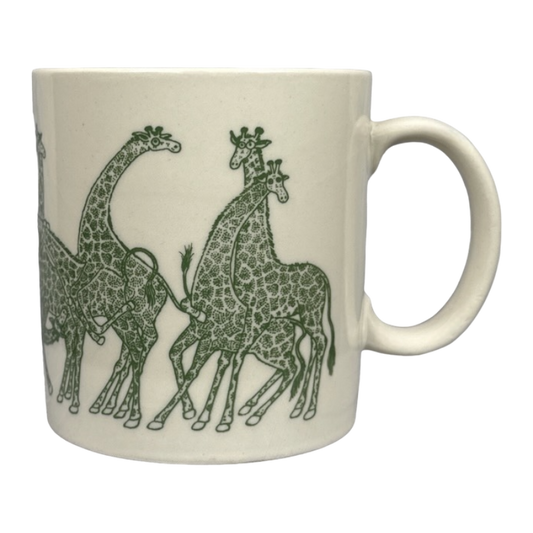 Giraffes Naughty Orgy Cream And Green Mug Taylor & Ng