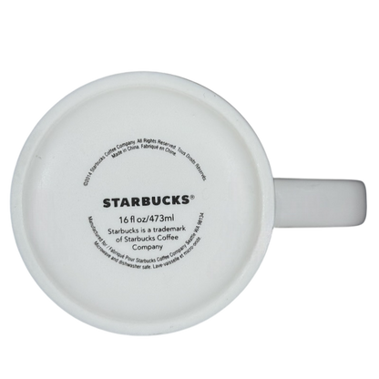 Etched Siren White 16oz Mug 2014 Starbucks