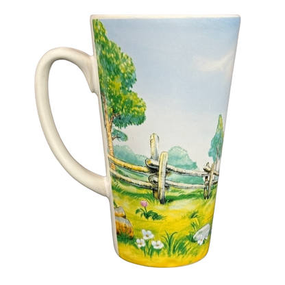 Winnie The Pooh And Piglet Flying A Kite Tall Mug Disney Gibson