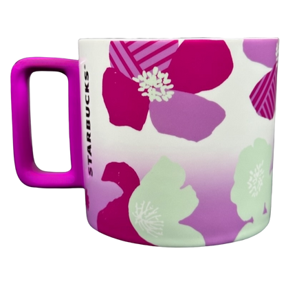 Purple Pink Fuchsia Floral 12oz Mug 2022 Starbucks