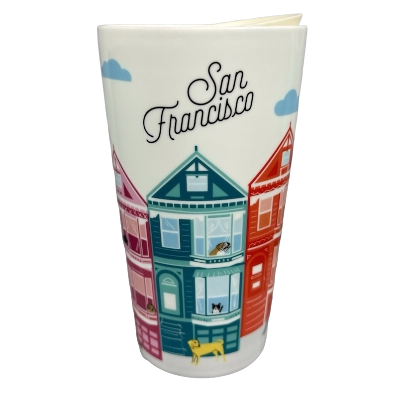 Local Collection San Francisco Row Houses And Dogs 12oz Tumbler Starbucks